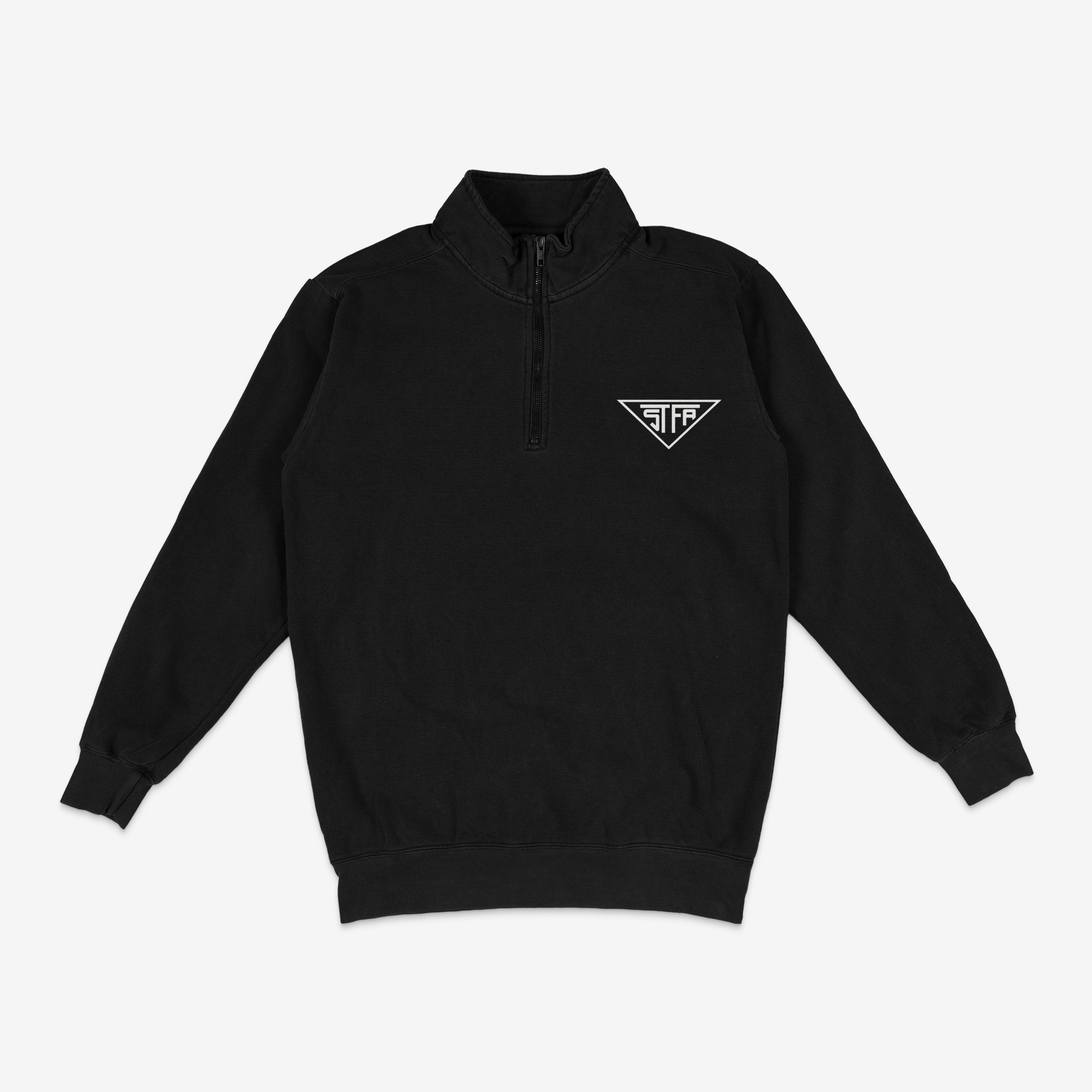 Quarter Zip Sweatshirt Black