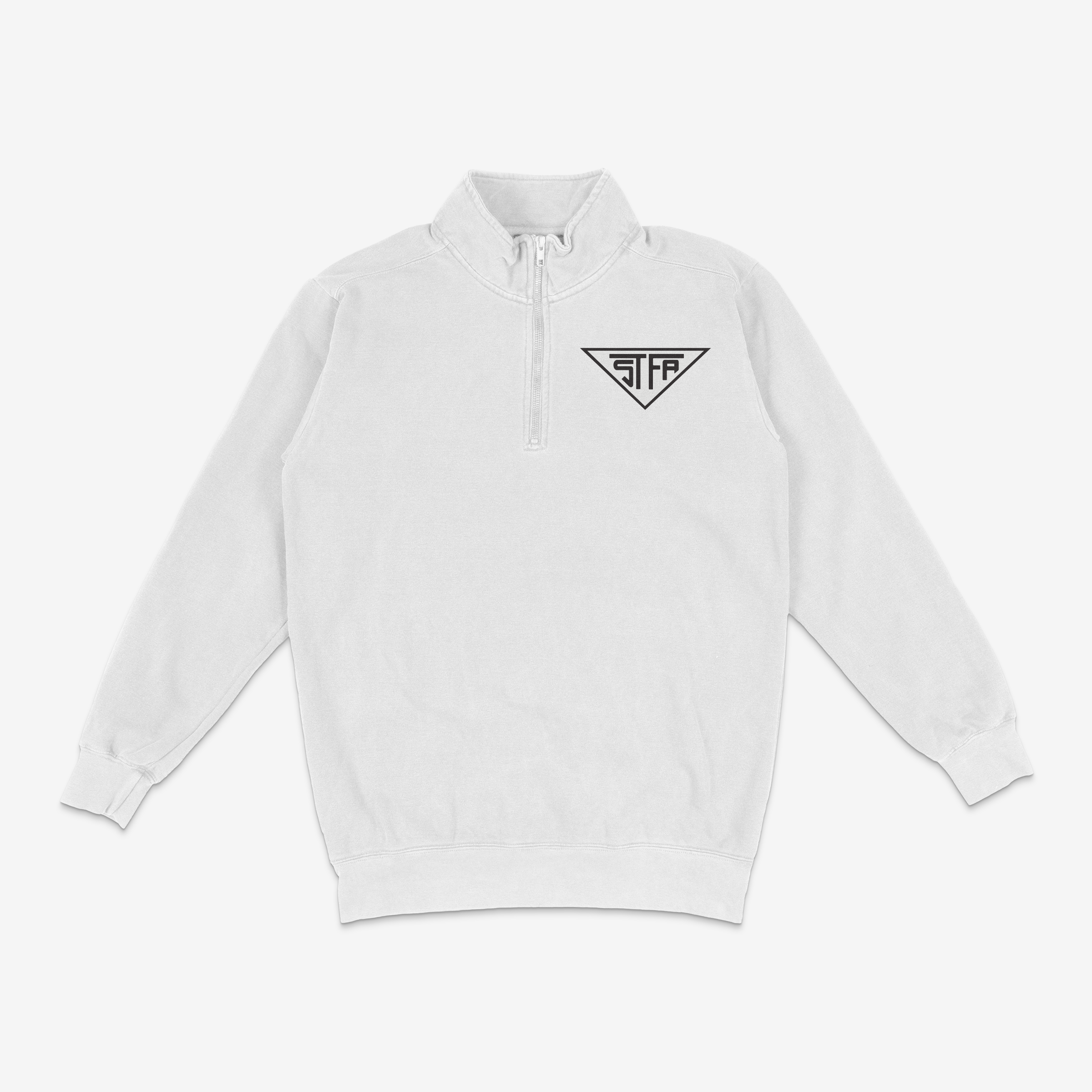 Quarter Zip Light Gray